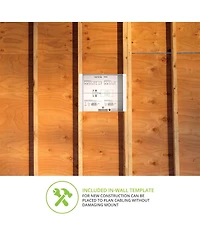 Kanto R400 Pro Series Recessed In Wall Full Motion Tv Mount for 35"-65" TVs