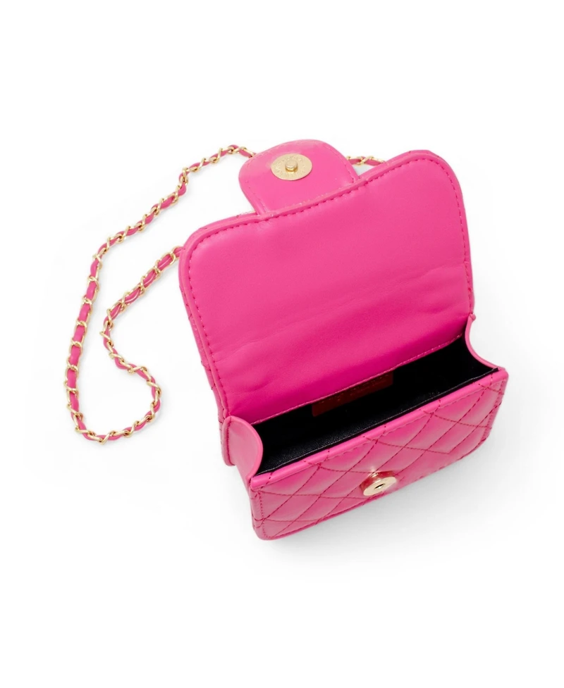 Zomi Gems Tiny Quilted Ballet Charm Handbag