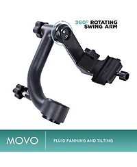 Movo GH700 Mkii Professional Gimbal Dslr Tripod Head with Long and Short Arca-Swiss Plates