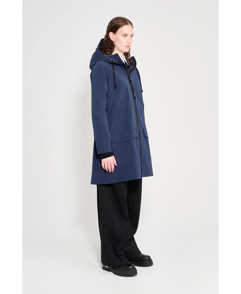 Stutterheim Women's Mosebacke Patch Raincoat