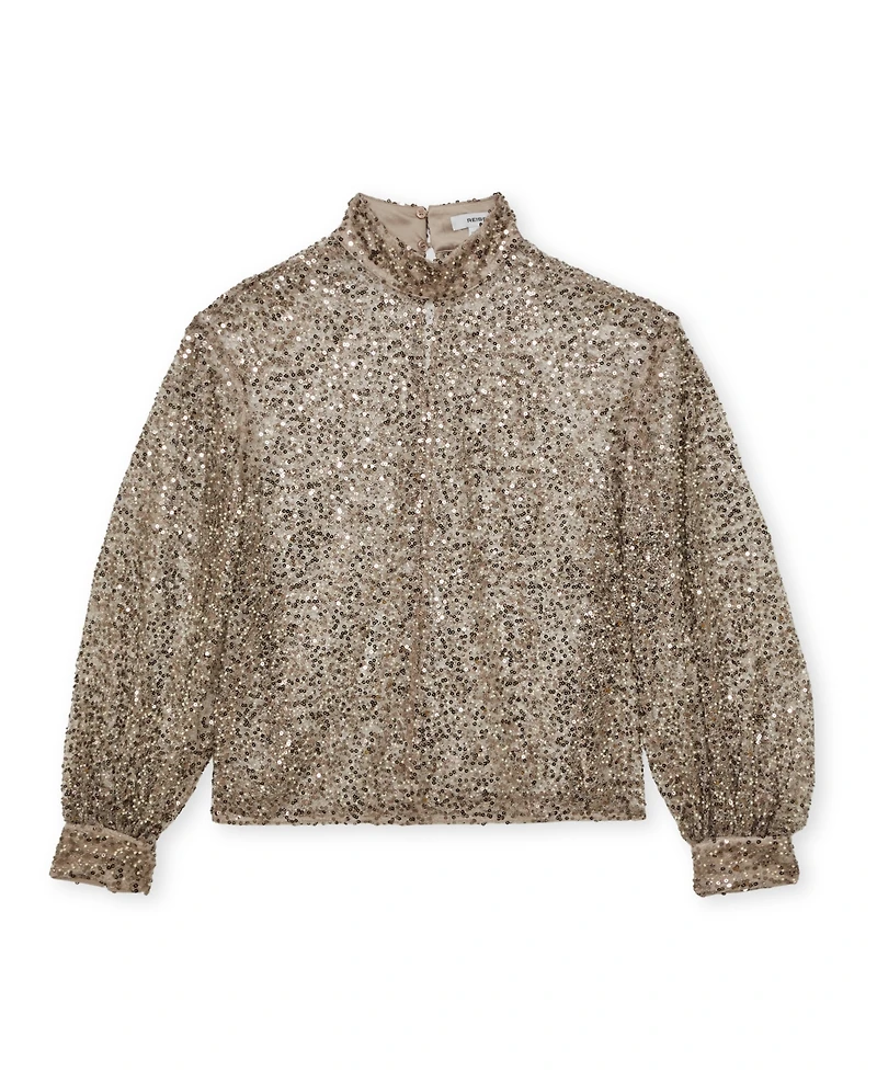 Reiss Women's High-Neck Embellished Top