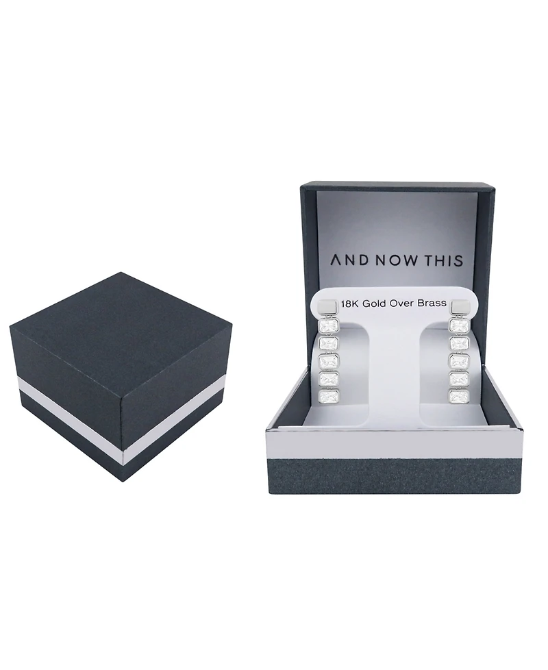 And Now This Cubic Zirconia Post Earrings