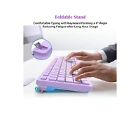 risokeys Wireless 2.4GHz Silent Full-Size Keyboard and Mouse Combo with 2-in-1 Receiver for Laptop