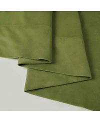 Half Price Drapes Basque Green Signature Velvet Blackout Curtain