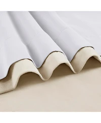 Half Price Drapes Ivory Signature Extra Wide Velvet Blackout Curtain