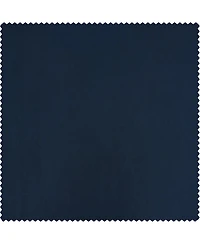 Half Price Drapes Navy Blue Faux Silk Taffeta Blackout Curtain