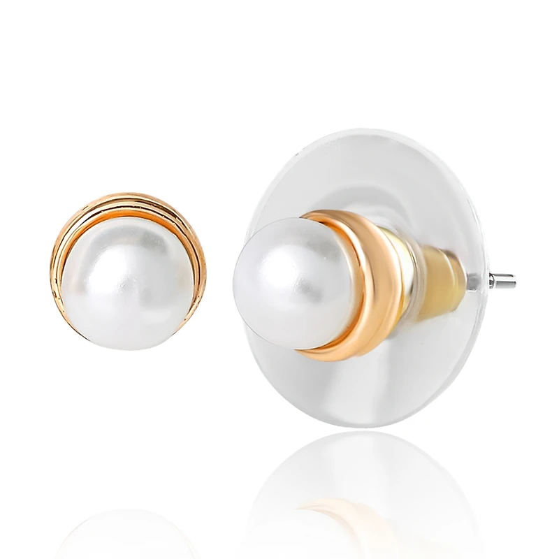 Jessica Simpson Gold-Tone Bow, Butterfly & Pearl Stud & Hoop Earring Set, 12 Pairs