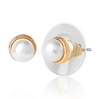 Jessica Simpson Gold-Tone Bow, Butterfly & Pearl Stud & Hoop Earring Set, 12 Pairs