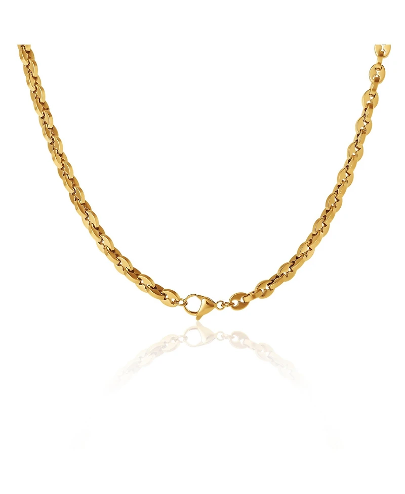 Lucky Brand Men s Gold Tone Link 22'' Chain Necklace, Polished Finish
