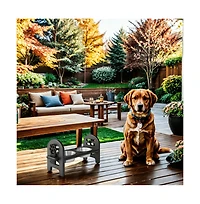 Aostirmotor Adjustable Collapsible Pet Bowl Travel-Ready Durable Hdpe Repurposed Material