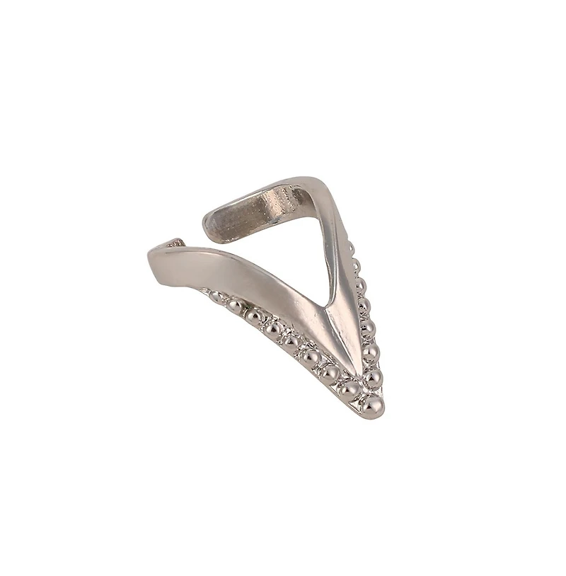 Women's The Piercer Nail Rings - Metallic Silver (Set Of 2)