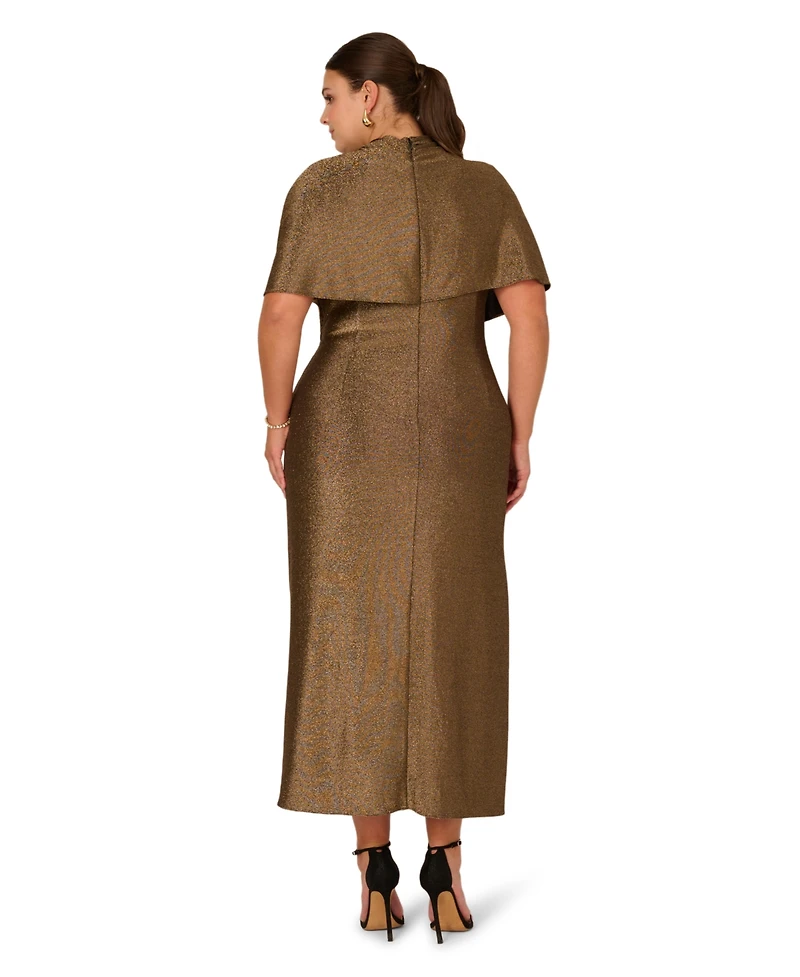 Adrianna Plus Mock Neck Maxi Dress