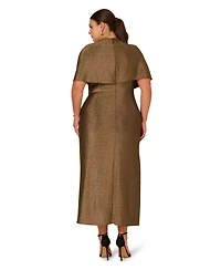 Adrianna Plus Mock Neck Maxi Dress