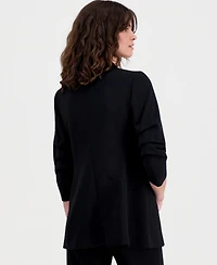 Anne Klein Women's Scrunch-Sleeve Open-Front Blazer