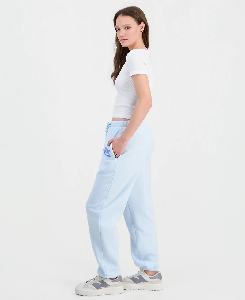 Self Esteem Juniors' New York Puff-Print Jogger Pants