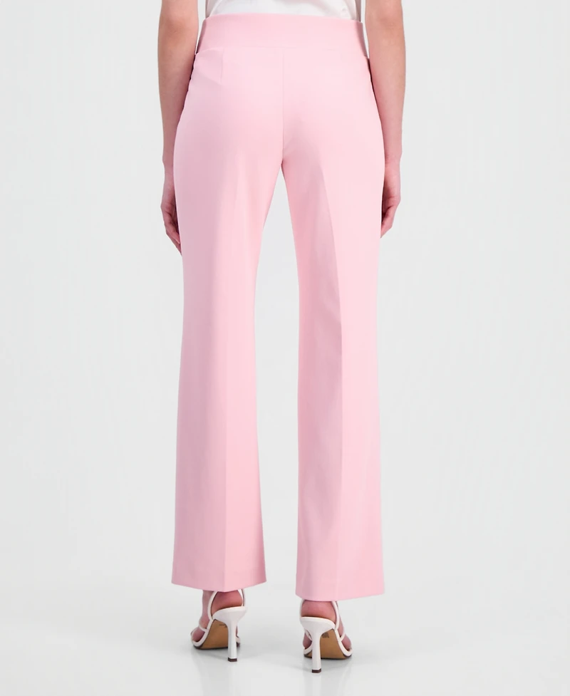 Anne Klein Women's High-Rise Wide-Leg Pull On Pants