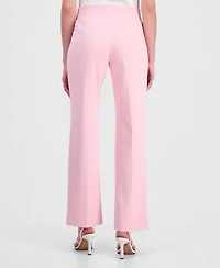 Anne Klein Women's High-Rise Wide-Leg Pull On Pants
