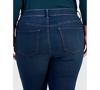 Style & Co Plus Pull-On Shaping High-Rise Bootcut Jeans, Macy's Exclusive