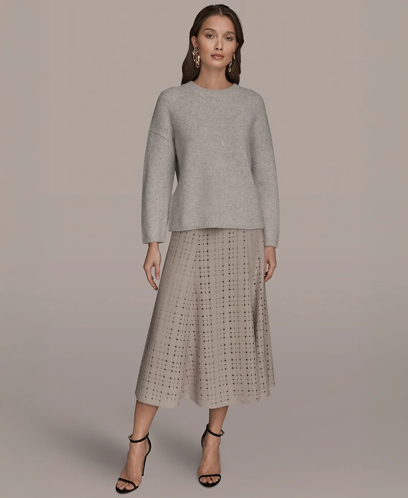 Donna Karan New York Women's Crewneck Oversized Sweater