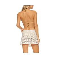 Guria Beachwear Women's Lattice Mini Skirt Swimsuit Cover-up