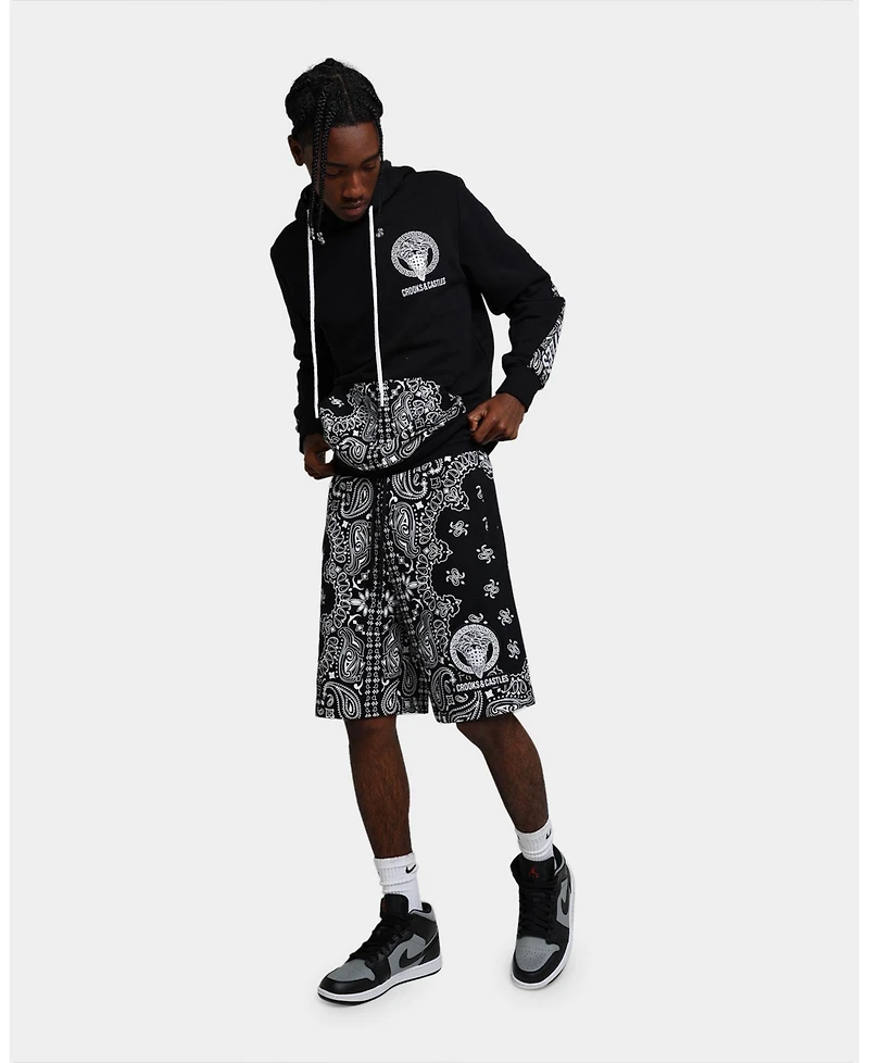 Crooks & Castles Men's Bandana Core Shorts