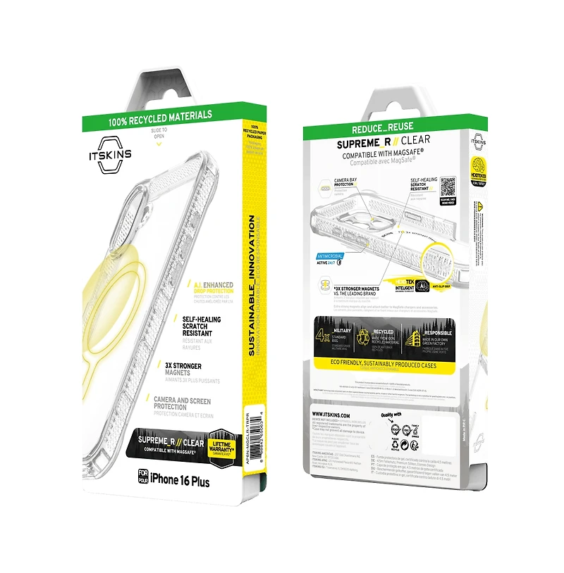 ITSkins Supreme_R Clear MagSafe Case for Apple iPhone Plus