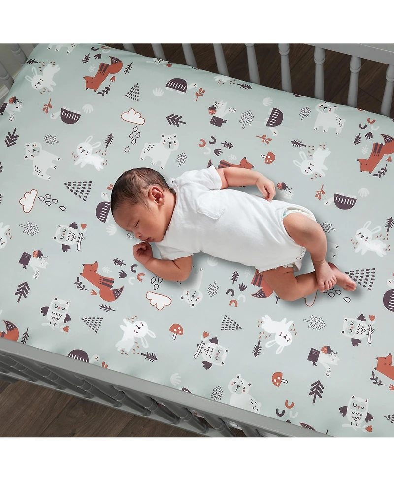 Bedtime Originals Animal Alphabet 3-Piece Infant Nursery Baby Crib Bedding Set