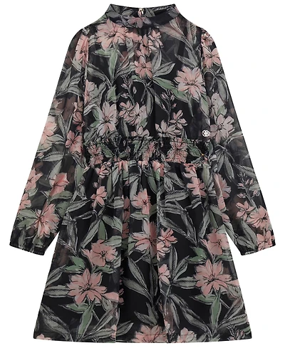 Guess Girls 7-16 Long-Sleeve Printed Dress