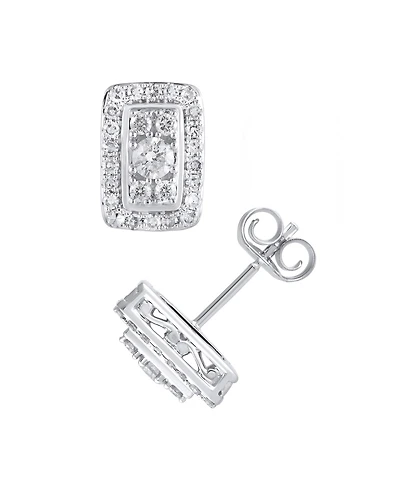 Macy's Diamond Earrings (1/2 ct. t.w.) in 10k White Gold