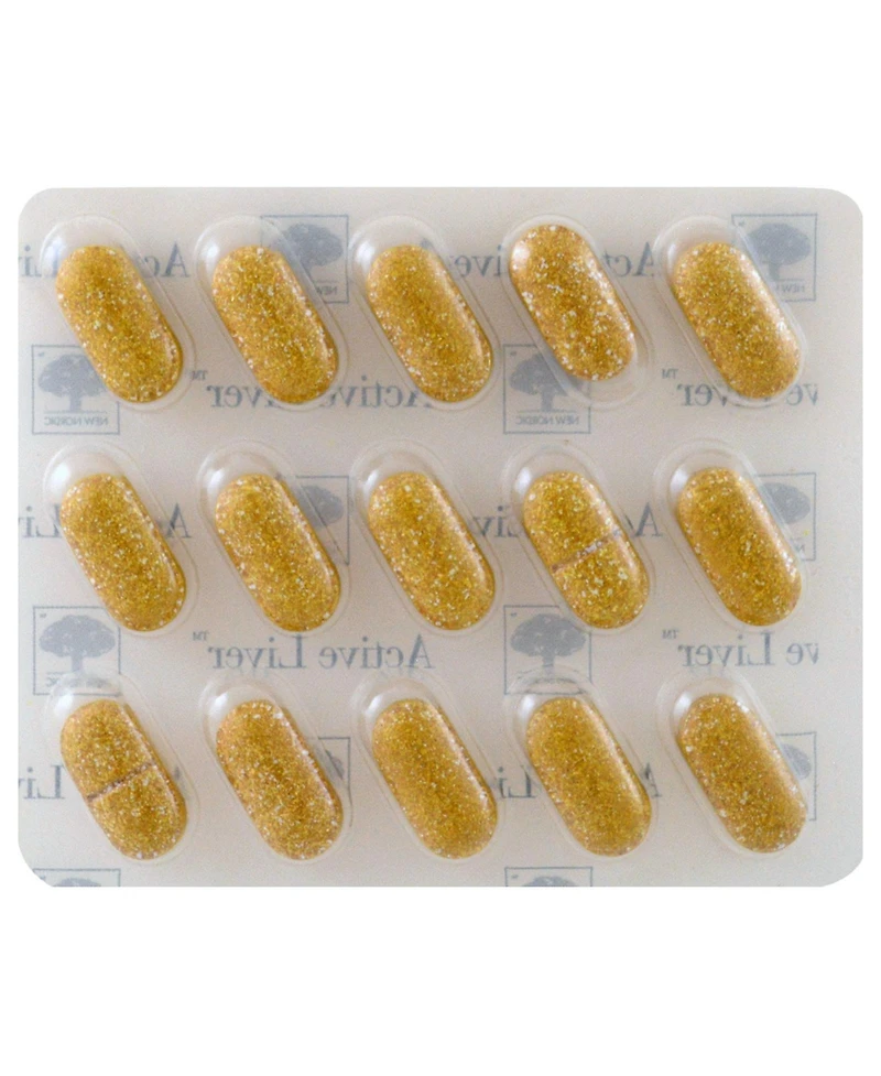New Nordic Active Liver | Daily Liver Supplement | Milk Thistle, Artichoke & Turmeric | for