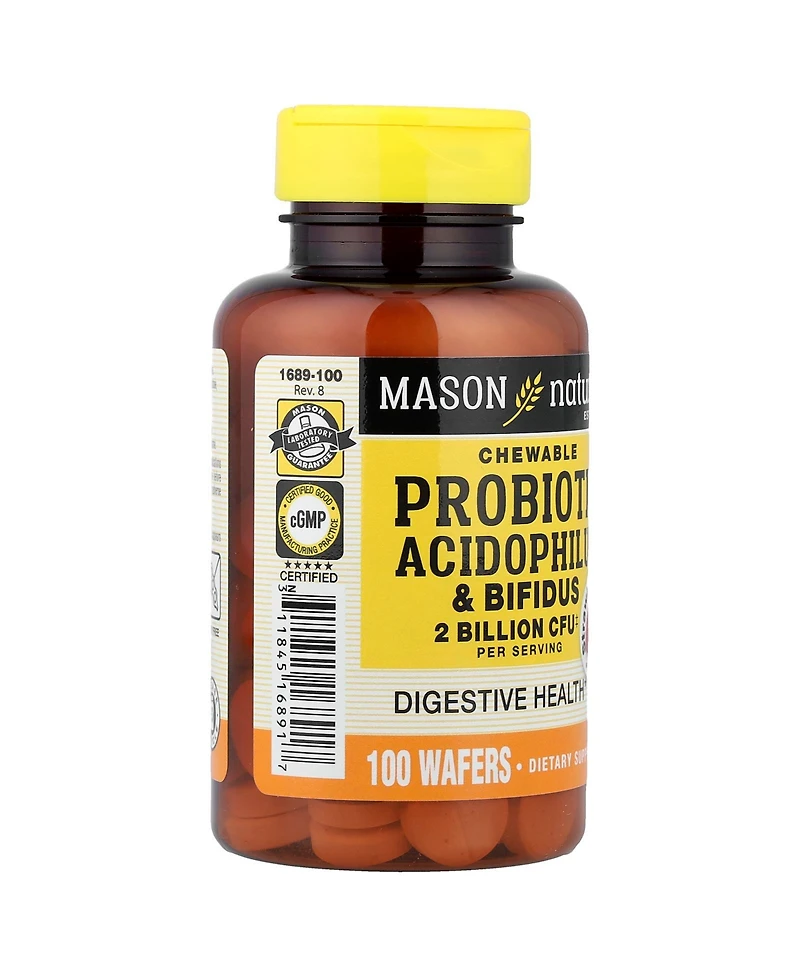 Mason Natural Probiotic Acidophilus with Bifidus 2 Billion Cfu Per Serving- A Healthy