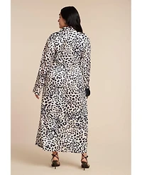 Eloquii Plus Wrap Detail Maxi Dress