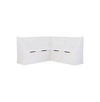 Linon Tobin Corner Breakfast Nook, White