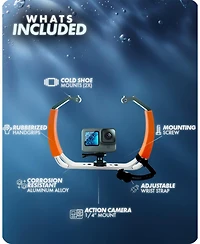 Movo Gb-U80 Underwater Diving Rig for GoPro Waterproof Action Cam (Xl Version)