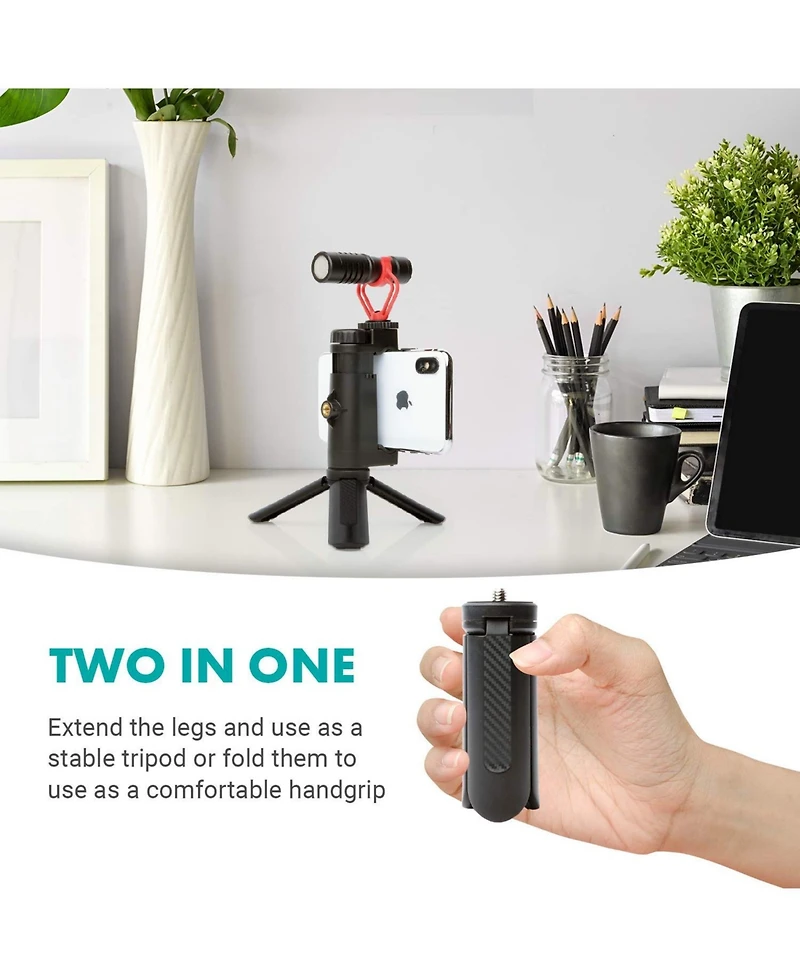 Movo Tr-1 Compact Mini Tabletop Tripod/Hand Grip