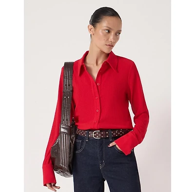 Hush Women's Textured Slim Shirt