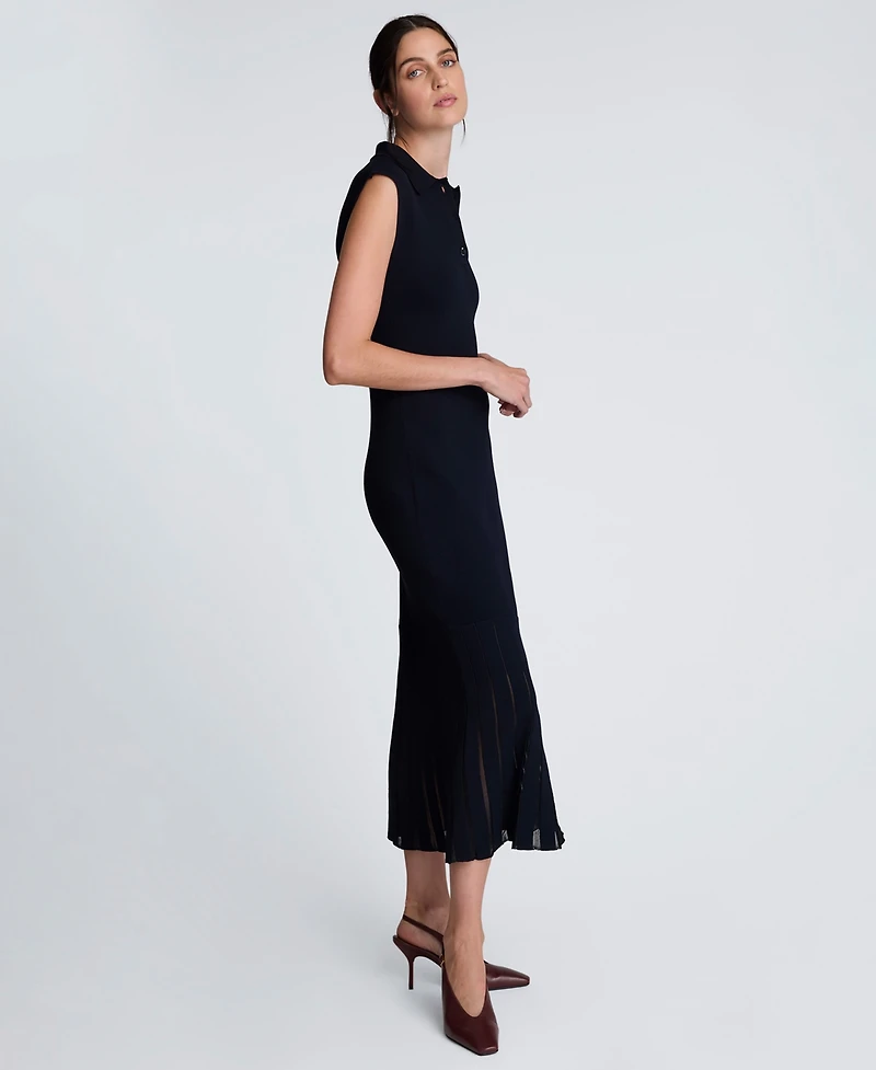 Kenneth Cole Women's Polo Neck Sweater Dress