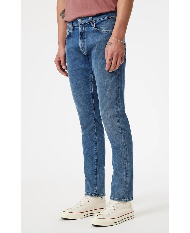 Mavi Men's Marcus Slim Straight Leg Light Brushed Selvedge Jeans