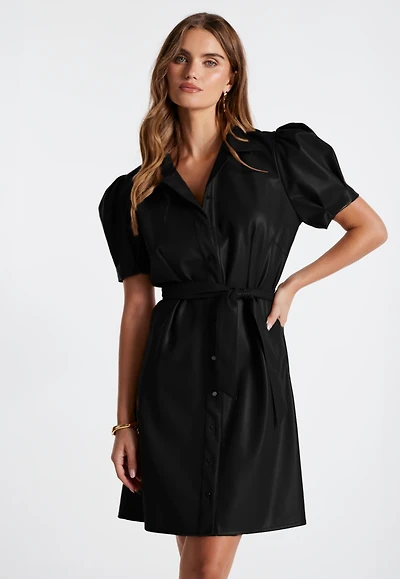 Bishop + Young Clea Leather Dress