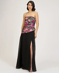 Js Collections Women's Strapless Gown
