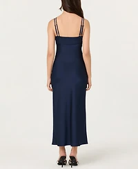 Astr the Label Women's Nevaeh Sweetheart Neck Midi Dress