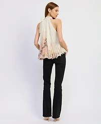 En Saison Women's Charlotte Turtle Neck Pull-On Top