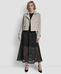 Dkny Women's Long-Sleeve Cropped Trench Coat