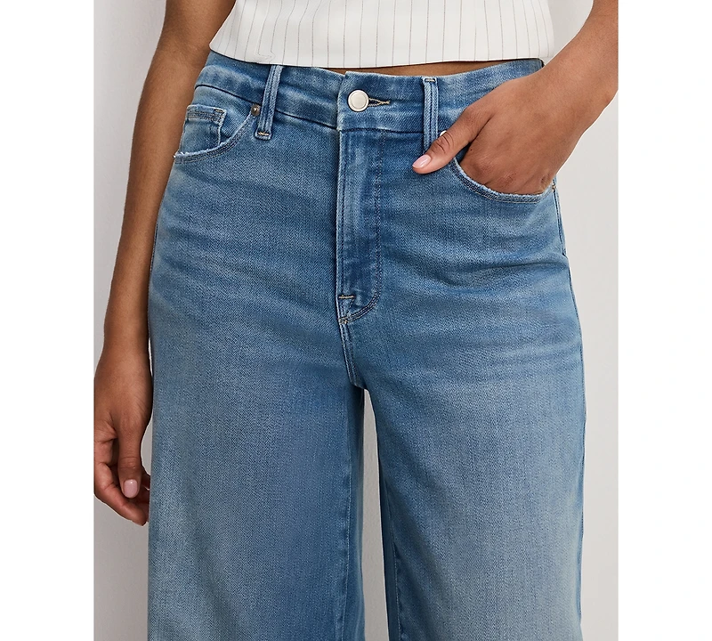 Good American Women's Wide-Leg High-Rise Jeans