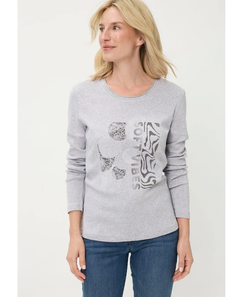 Olsen Women's Placement Print T-Shirt