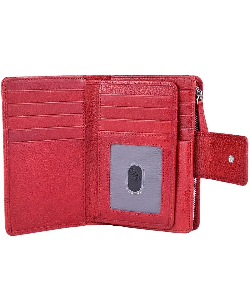 Mancini Fifth Avenue Rfid Secure Zipper Clutch