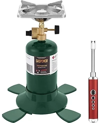 Propane Cylinder Top Stove with Adjustable Burner, Portable Camping/Backpacking Cooker 10000BTU,Camping Stove Propane (Fuel not included)