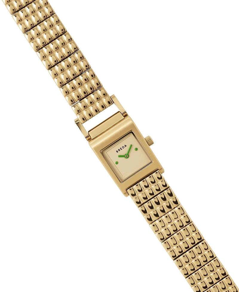Breda Women's 'Revel' Gold Stainless Steel Bracelet Watch