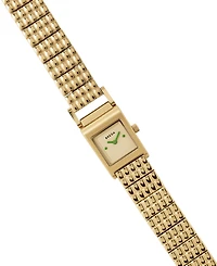 Breda Women's 'Revel' Gold Stainless Steel Bracelet Watch
