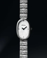 Breda Women's 'Jane Revival' Silver Stainless Steel Bracelet Watch, 18mm